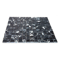 Мозаика Mir Mosaic Natural Adriatica черная из натурального камня 305х305х7 мм глянцевая - фото 4