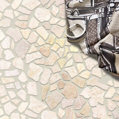 Мозаика Mir Mosaic Natural Paladium бежевая 01 из натурального камня 305х305х7 мм матовая - фото 8