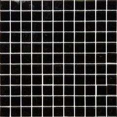 Изображение товара Мозаика Mir Mosaic Natural Color palette черная стеклянная 300х300х4 мм глянцевая