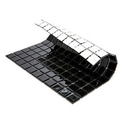 Мозаика Mir Mosaic Natural Color palette черная стеклянная 300х300х4 мм глянцевая - фото 4