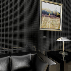 Мозаика Mir Mosaic Natural Color palette черная стеклянная 300х300х4 мм глянцевая - фото 2