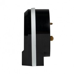 Вилка настенная открытая установка 2P+PE IP20 черная для разъема РШ-ВШ (AS-250-B-02) - фото 3