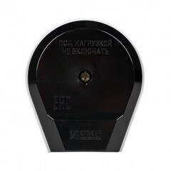 Вилка настенная открытая установка 2P+PE IP20 черная для разъема РШ-ВШ (AS-250-B-02) - фото 2