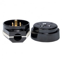 Комплект для подключения электроплит PROxima открытая установка с заземлением 2P+PE IP20 черный (AS-250-O-03) - фото 4