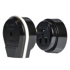 Комплект для подключения электроплит PROxima открытая установка с заземлением 2P+PE IP20 черный (AS-250-O-03) - фото 2