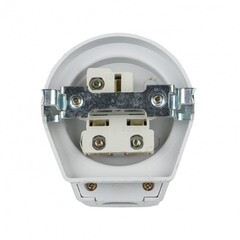 Комплект для подключения электроплит PROxima открытая установка с заземлением 2P+PE IP20 белый (AS-250-H-02) - фото 3