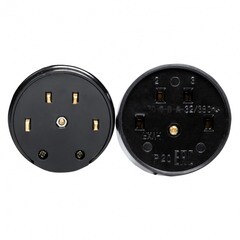 Комплект для подключения электроплит PROxima открытая установка с заземлением 3P+PE IP20 черный (AS-380-O-04) - фото 5