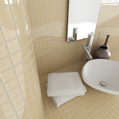 Мозаика Mir Mosaic Natural Color palette бежевая стеклянная 300х300х4 мм глянцевая - фото 3