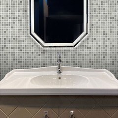 Мозаика Mir Mosaic Natural Steppa светло-серая стеклянная 315х315х5 мм глянцевая - фото 9