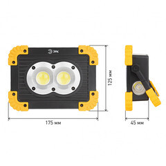 Фонарь переносной Эра светодиодный 3 LED 10 Вт на батарейках АА Li-lon пластик 4 режима (Б0054037/7304) - фото 2