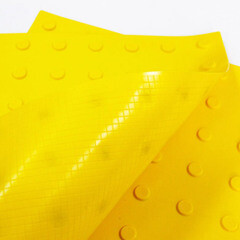 Тактильная плитка ТПУ конус в ряд 500х500х6,5 мм желтая - фото 2