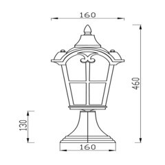 Светильник садово-парковый Maytoni Albion бронза 460 мм E27 60 Вт IP44 (O413FL-01BZ) - фото 7