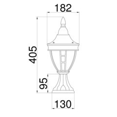 Светильник садово-парковый Maytoni Rivoli черный 405 мм E27 60 Вт IP44 (O027FL-01B) - фото 5