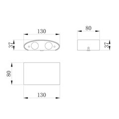 Светильник светодиодный садово-парковый настенный Maytoni Strato черный 3000К 4 Вт IP54 (O417WL-L4B3K) - фото 4