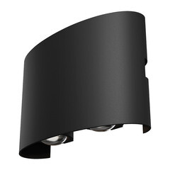 Изображение товара Светильник светодиодный садово-парковый настенный Maytoni Strato черный 3000К 4 Вт IP54 (O417WL-L4B3K)