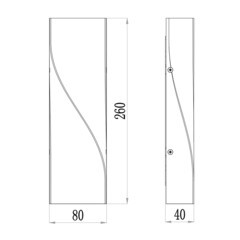 Светильник светодиодный садово-парковый настенный Maytoni Twist черный 3000К 11 Вт IP65 (O040WL-L11B3K) - фото 13