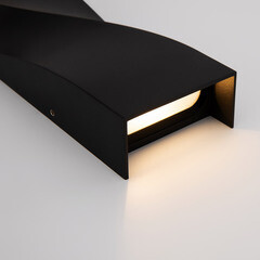 Светильник светодиодный садово-парковый настенный Maytoni Twist черный 3000К 11 Вт IP65 (O040WL-L11B3K) - фото 12