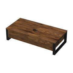 Тумба под раковину со столешницей 1Marka Roy 100 см подвесная дерево/коричневая (Ц0000026170/88376) - фото 1