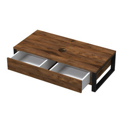 Тумба под раковину со столешницей 1Marka Roy 100 см подвесная дерево/коричневая (Ц0000026170/88376) - фото 5