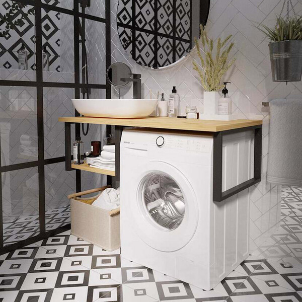 Столешница под стиральную машину 1Marka Grunge Loft 120х38х60 см дуб ...