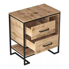 Тумба под раковину 1Marka Grunge Loft 80 см напольная дуб вотан (Ц0000005442/56447) - фото 8