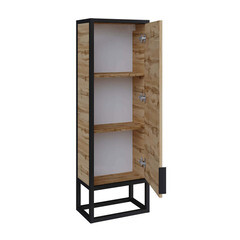 Пенал 1Marka Grungle Loft 35 см подвесной/напольный правый дуб вотан - фото 2