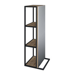 Пенал с зеркалом 1Marka Grungle Loft 35 см подвесной правый дуб вотан - фото 4