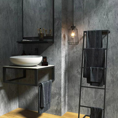 Зеркало с полкой прямоугольное 60х90 см в раме черной 1Marka Grungle Loft (Ц0000007990) - фото 4