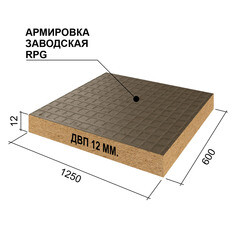 Панель звукоизоляционная Ruspanel RPG Eco Comfort 12х600х1250 мм армированная - фото 7