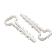 Изображение товара Дюбель-хомут для плоского кабеля PROxima 6-14 мм белый (100 шт.) (plc-cd1-6x14w)