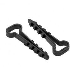 Изображение товара Дюбель-хомут для плоского кабеля PROxima 5-16 мм черный (50 шт.) (plc-cd-6x12b)