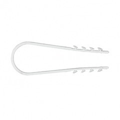 Дюбель-хомут для круглого кабеля PROxima 19-25 мм белый (50 шт.) (plc-ncs50-19x25w) - фото 2