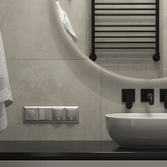 Терморегулятор электромеханический для теплого пола Werkel W1151106 серебро - фото 5