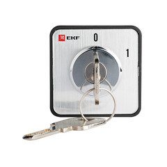 Переключатель кулачковый EKF PROxima ПК-1-112 10А 230 В 2NO IP20 2P с замком черный (pk-1-112-10) - фото 3