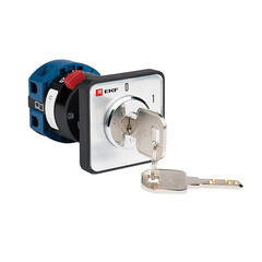 Изображение товара Переключатель кулачковый EKF PROxima ПК-1-112 10А 230 В 2NO IP20 2P с замком черный (pk-1-112-10)