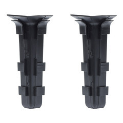 Угол внутренний Wimar Quadro 100 мм черный Г-профиль (2 шт.) - фото 3