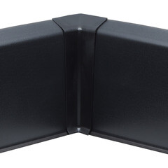 Угол внутренний Wimar Quadro 100 мм черный Г-профиль (2 шт.) - фото 2