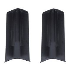 Угол наружный Wimar Quadro 100 мм черный Г-профиль (2 шт.) - фото 3