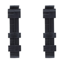 Соединитель Wimar Quadro 100 мм черный матовый Г-профиль (2 шт.) - фото 2