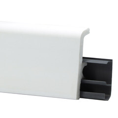 Плинтус экополимер Winart Pro 60х19х2000 мм белый с монтажной планкой (90.60.001.001) - фото 1