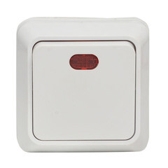 Выключатель EKF Рим одноклавишный накладной белый (ENV10-121-10) - фото 1