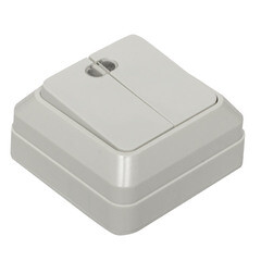 Выключатель EKF Рим двухклавишный накладной белый (ENV10-123-10) - фото 2