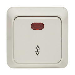 Выключатель EKF Рим одноклавишный накладной белый (ENV10-125-10) - фото 1