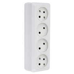 Розетка EKF Рим накладная белая (ENR10-302-10)