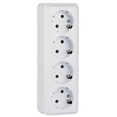 Розетка EKF Рим накладная белая (ENR16-328-10) - фото 2