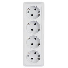 Изображение товара Розетка EKF Рим накладная белая (ENR16-328-10)