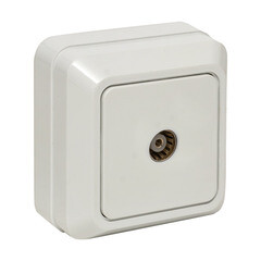 Розетка телевизионная EKF Рим накладная белая (ENA00-027-10) - фото 3