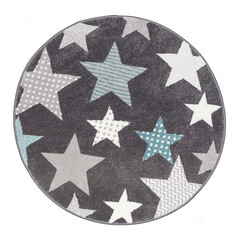Изображение товара Ковер 1,2 м круглый Pastel Kids серо-голубой