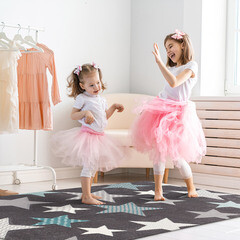 Ковер 1,2 м круглый Pastel Kids серо-голубой - фото 2