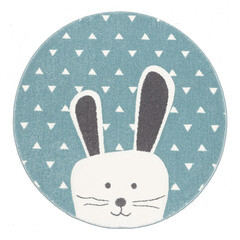 Изображение товара Ковер 1,2 м круглый Pastel Kids бело-голубой